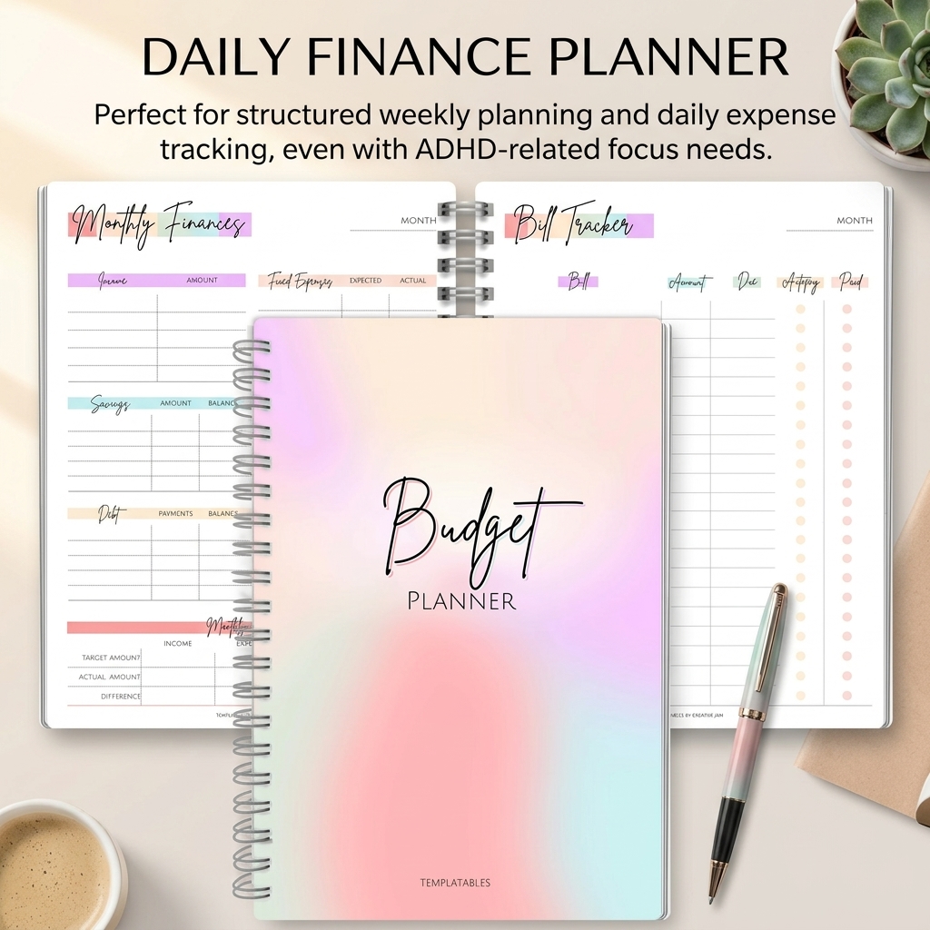 Daily Income And Expense Noteb - Planner Weekly Budget recension och pris