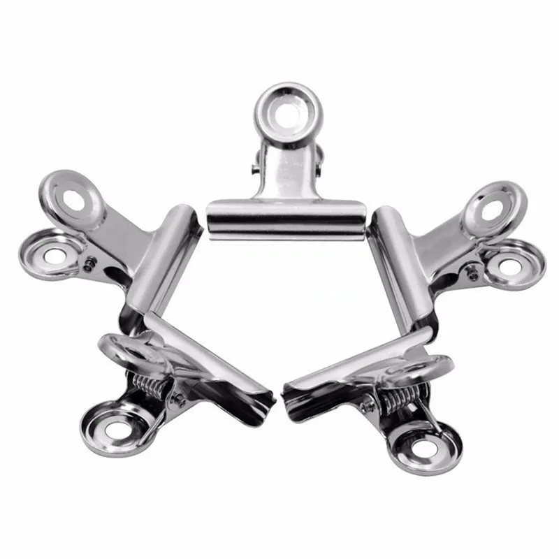 Affordable 10 Pcs Silver Tone  - Binder Clip Assorted recension och pris