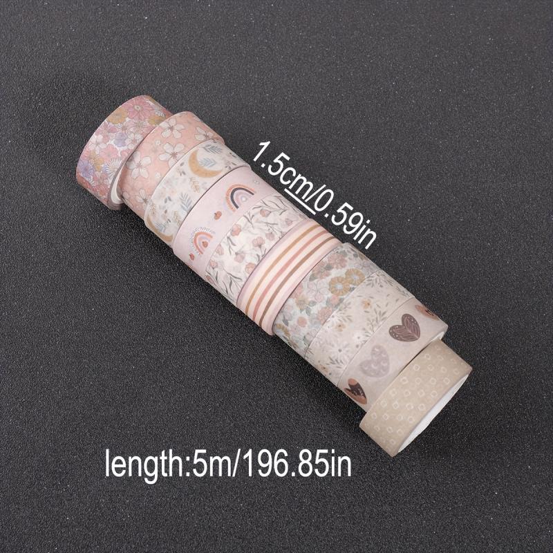 1Set 10Rolls Gentle Style Wash - Washi Tape Set recension och pris