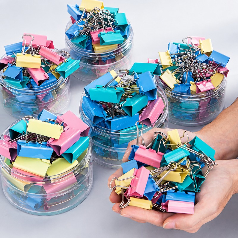 40PCS/Set Long Colorful Metal  - Binder Clip Assorted recension och pris