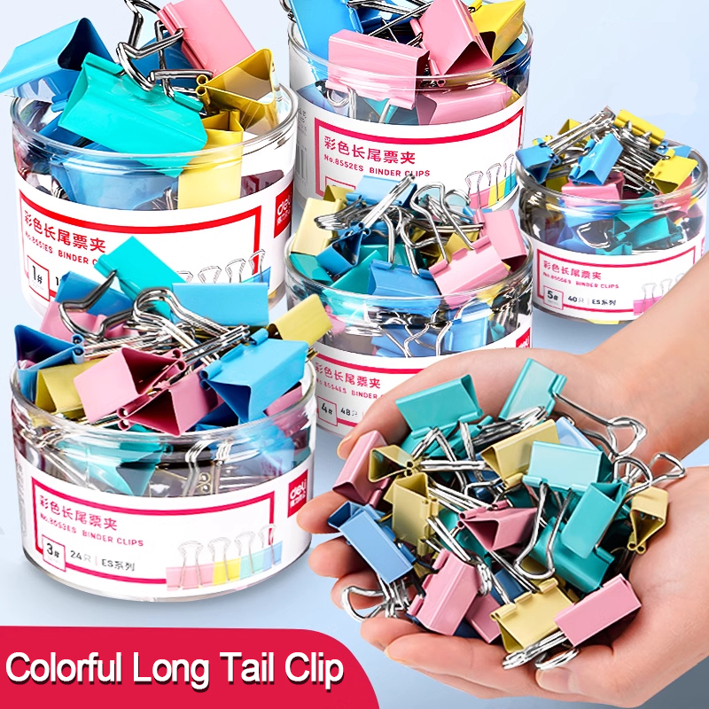 40PCS/Set Long Colorful Metal  - Binder Clip Assorted recension och pris