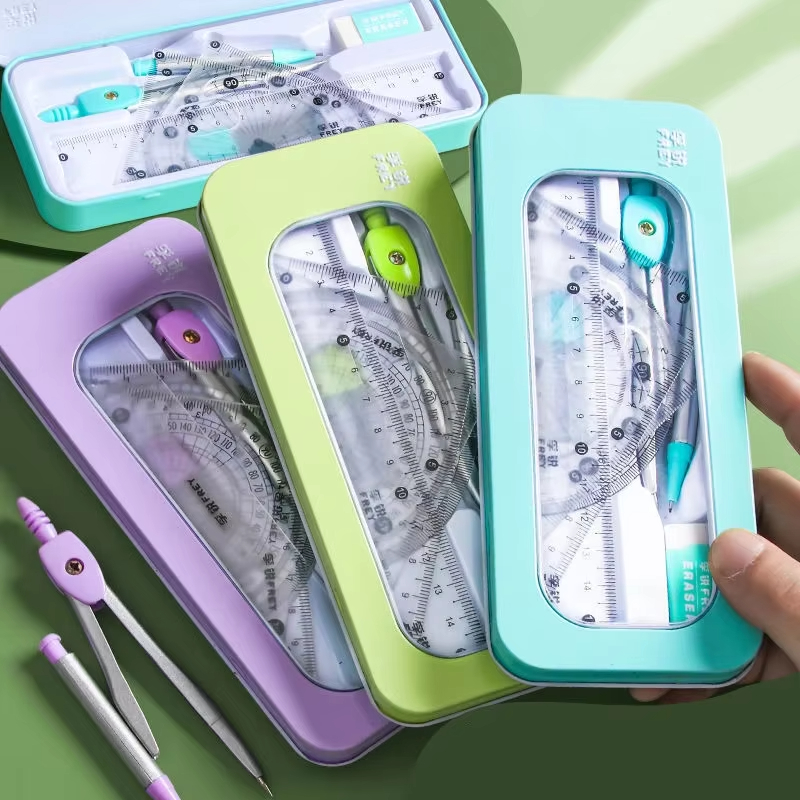 Math Geometry Set with Iron Bo - Compass Geometry Set recension och pris