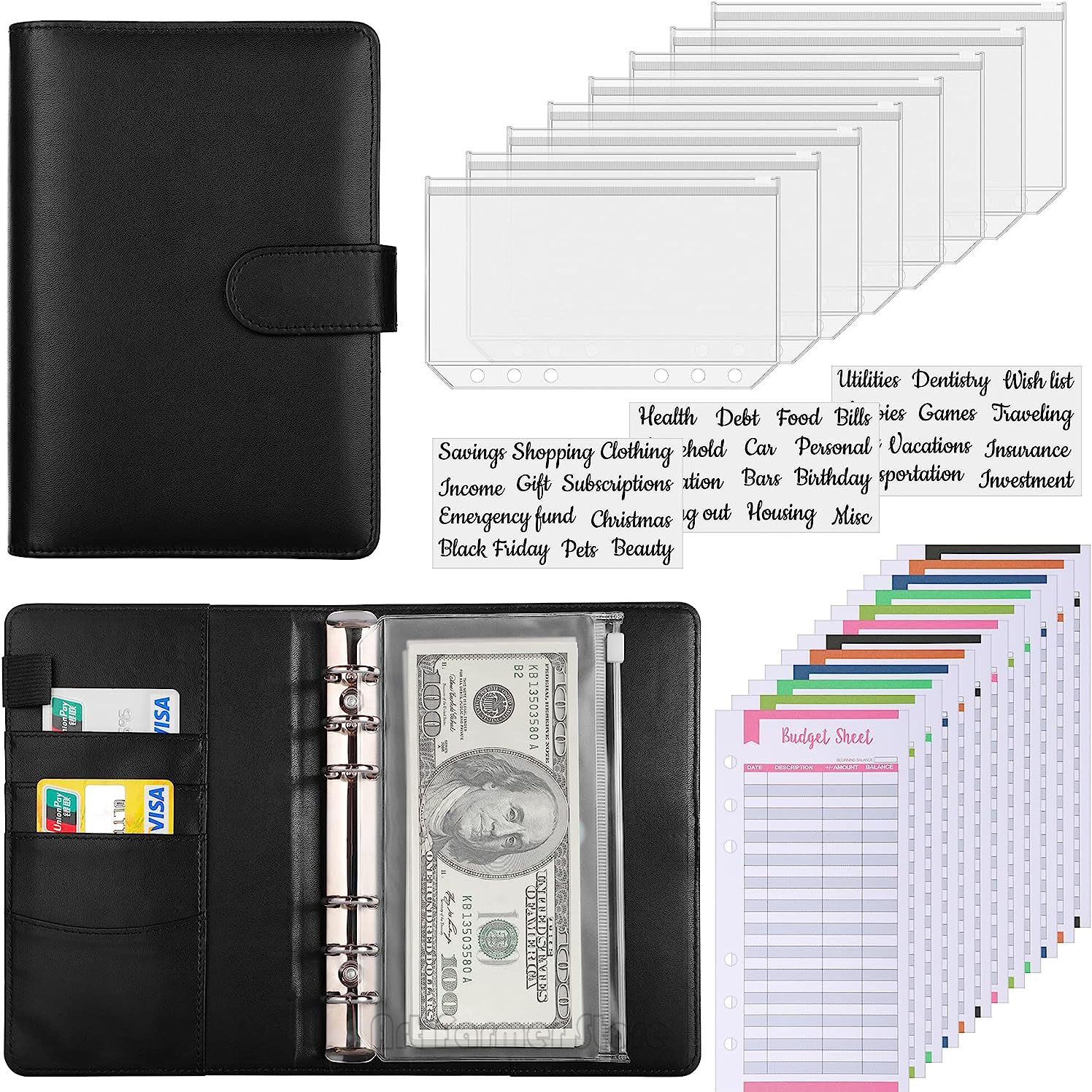 A6 Budget Binder with Cash Env - Planner Weekly Budget recension och pris
