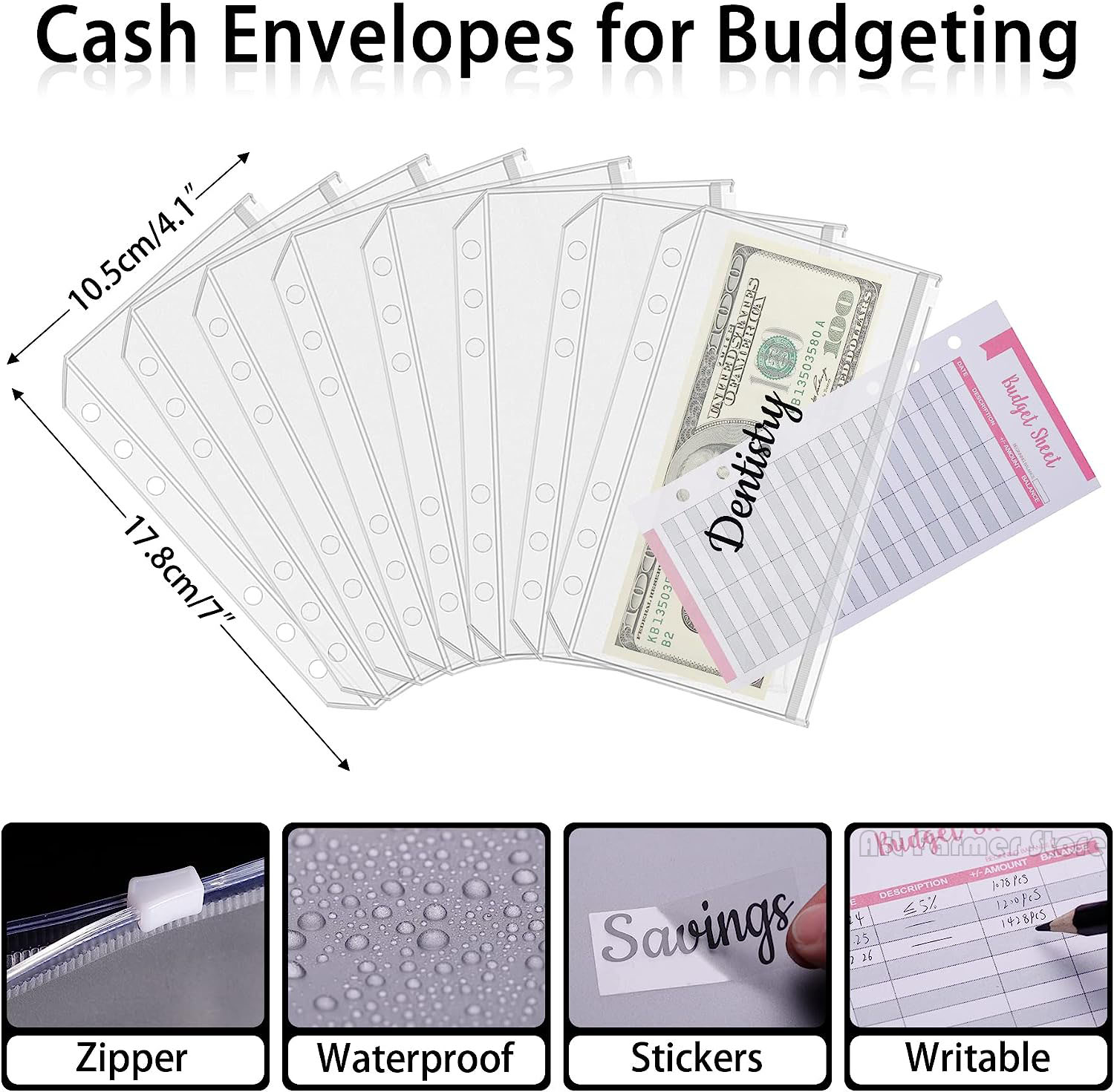 A6 Budget Binder with Cash Env - Planner Weekly Budget recension och pris