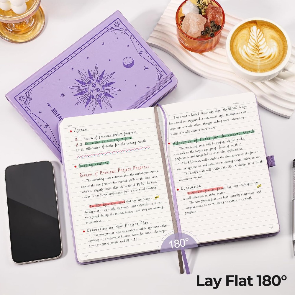 A5 Hardcover Lined Journal - 3 - Journal Leather Hardcover recension och pris