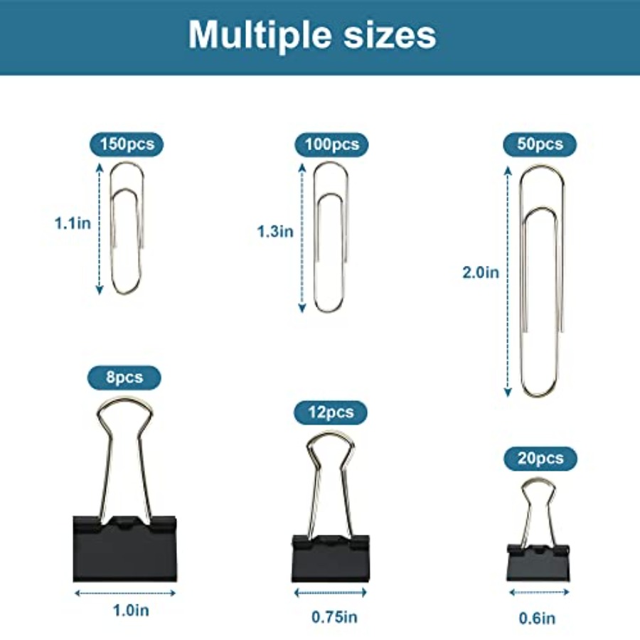 Assorted Size Binder Clips and - Binder Clip Assorted recension och pris
