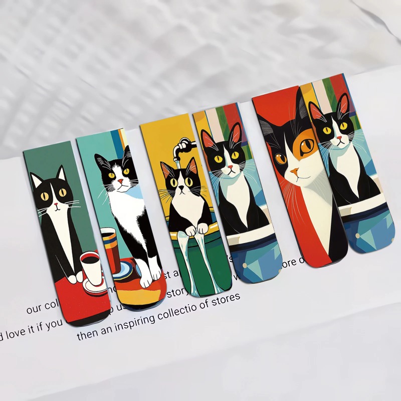 5PCS Simple And Fun Cat Magnet - Office Supply Office Stationery Items recension och pris