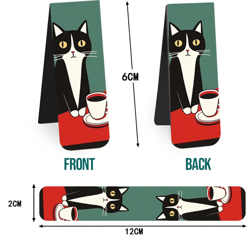 5PCS Simple And Fun Cat Magnet - Office Supply Office Stationery Items recension och pris