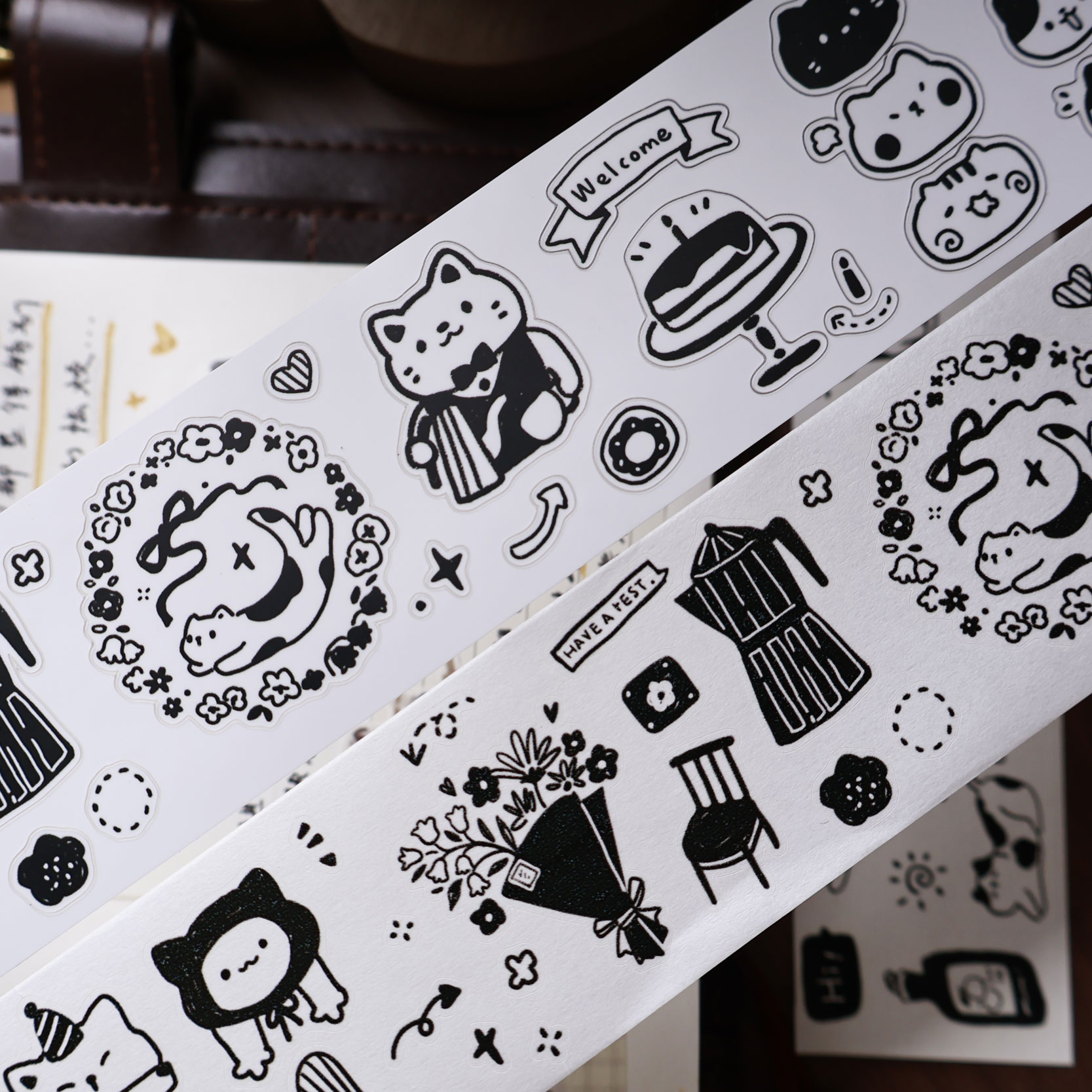 YiEr Studio Vintage Daily Cat' - Washi Tape Set recension och pris