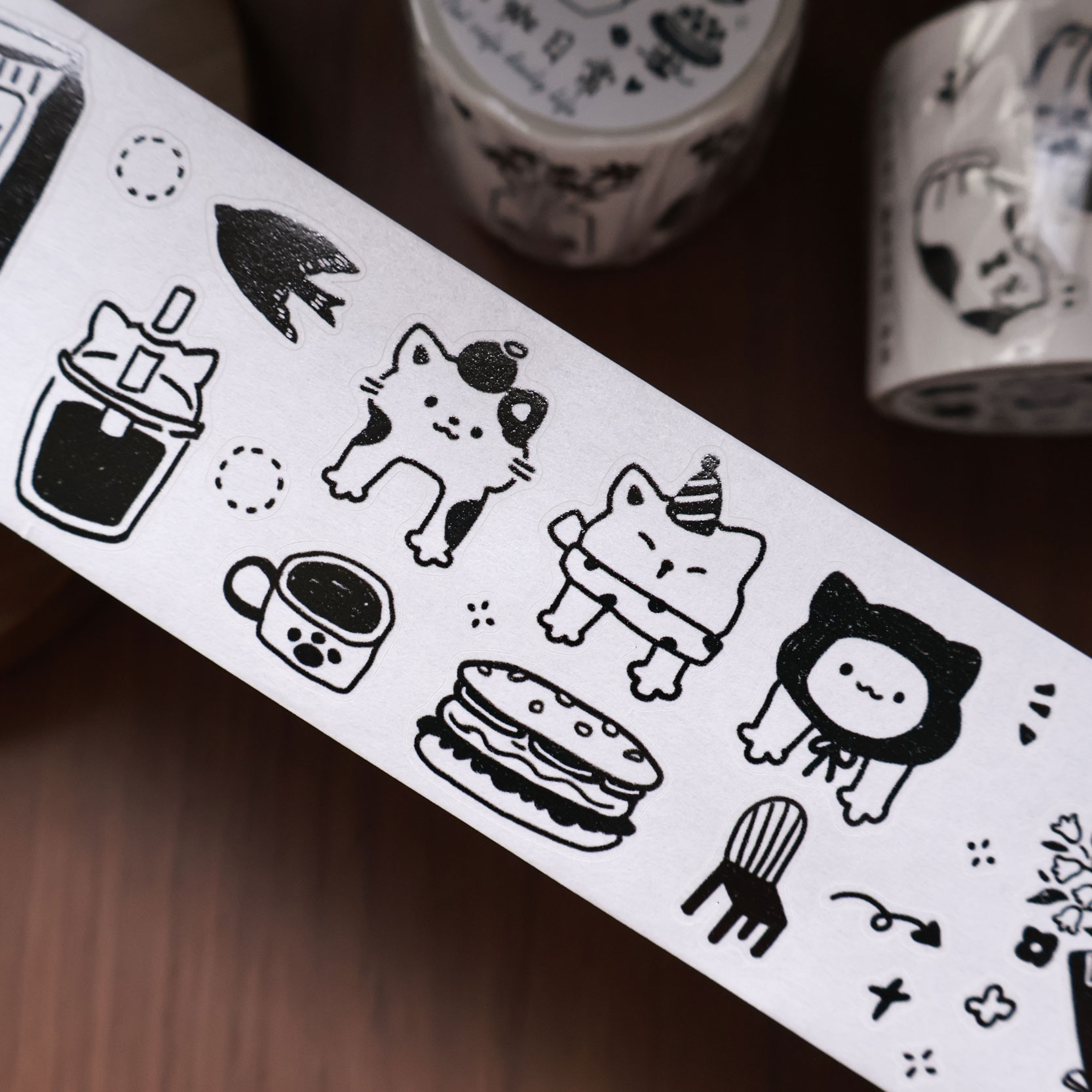 YiEr Studio Vintage Daily Cat' - Washi Tape Set recension och pris