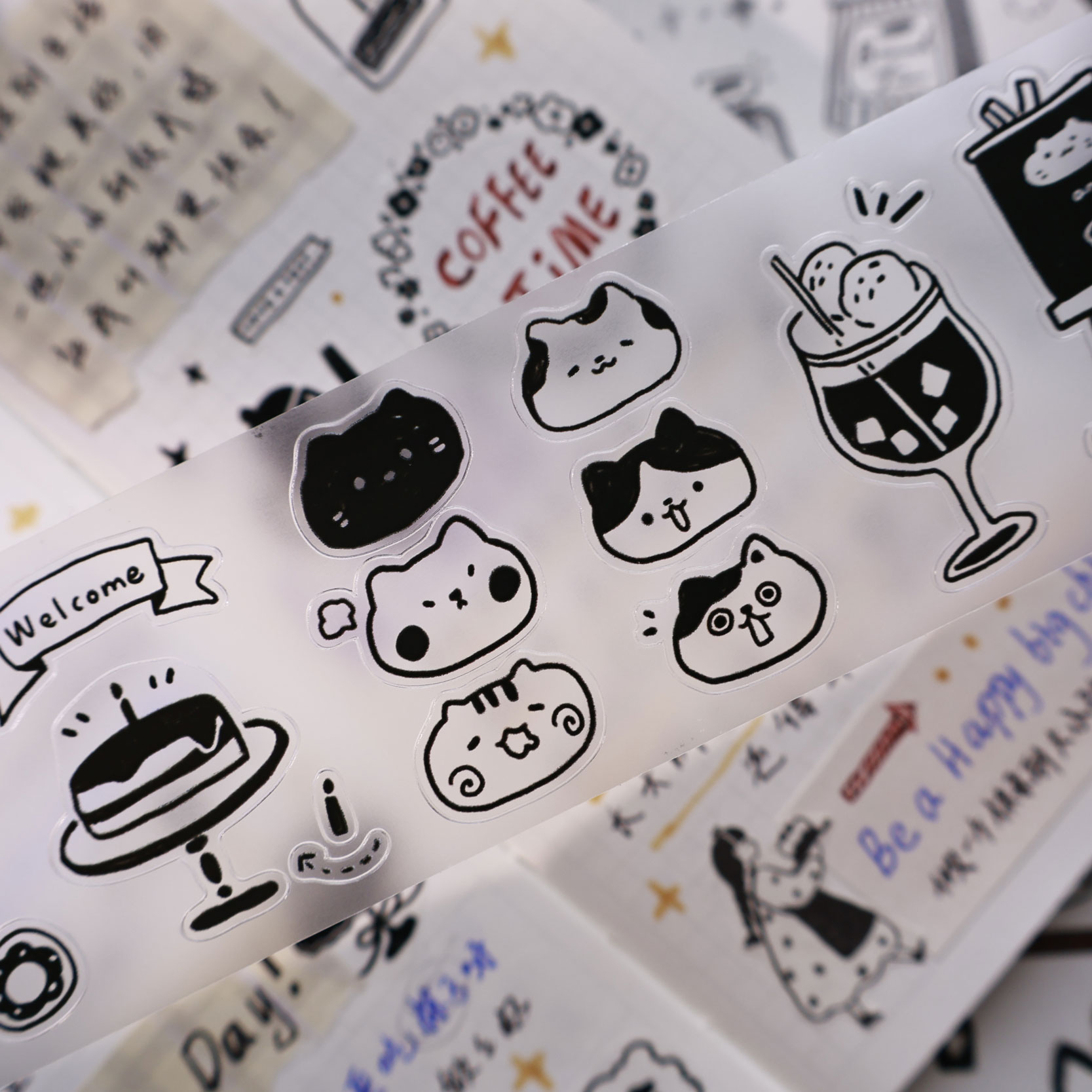 YiEr Studio Vintage Daily Cat' - Washi Tape Set recension och pris
