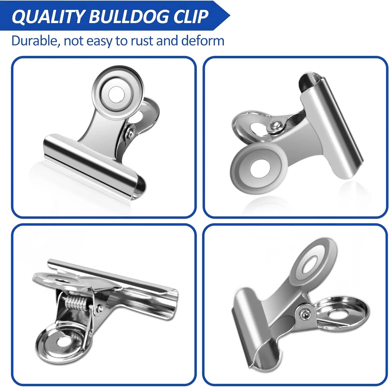 40/20PCS  Set Mini 21x23mm Met - Binder Clip Assorted recension och pris
