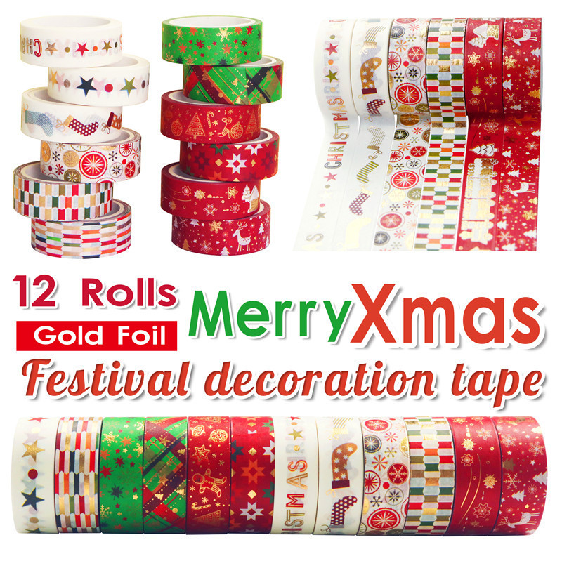 60 Meter Christmas Washi Tapes - Washi Tape Set recension och pris