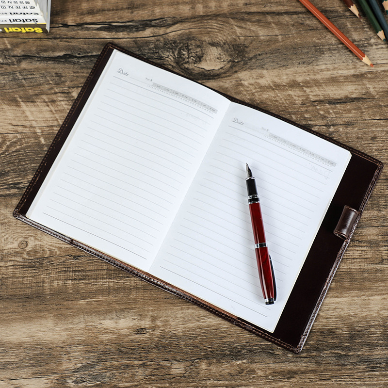 Genuine Leather Handmade A5 La - Stationery Supplies Business recension och pris