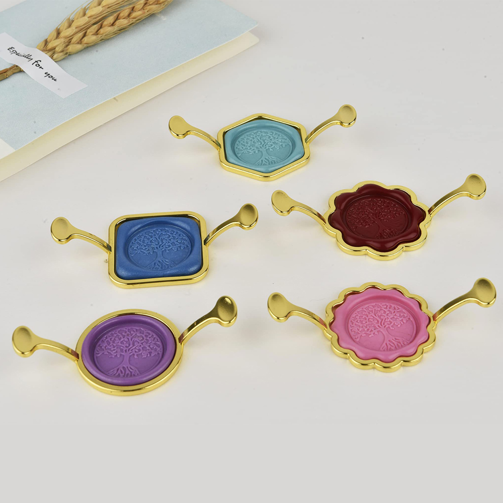 5-Pack Hexagon Square Metal Wa - Wax Seal Stamp Kit recension och pris