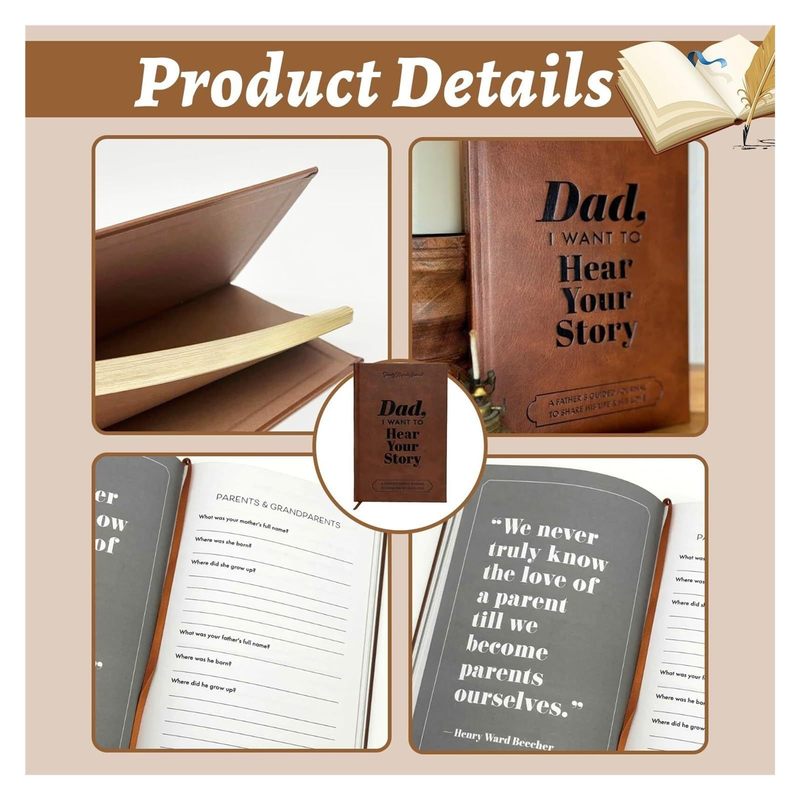 Dad I Want to Hear Your Story  - Journal Leather Hardcover recension och pris