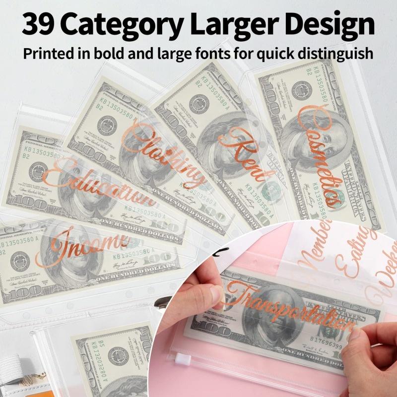 A6 PU Leather Budget Binder Ca - Planner Weekly Budget recension och pris