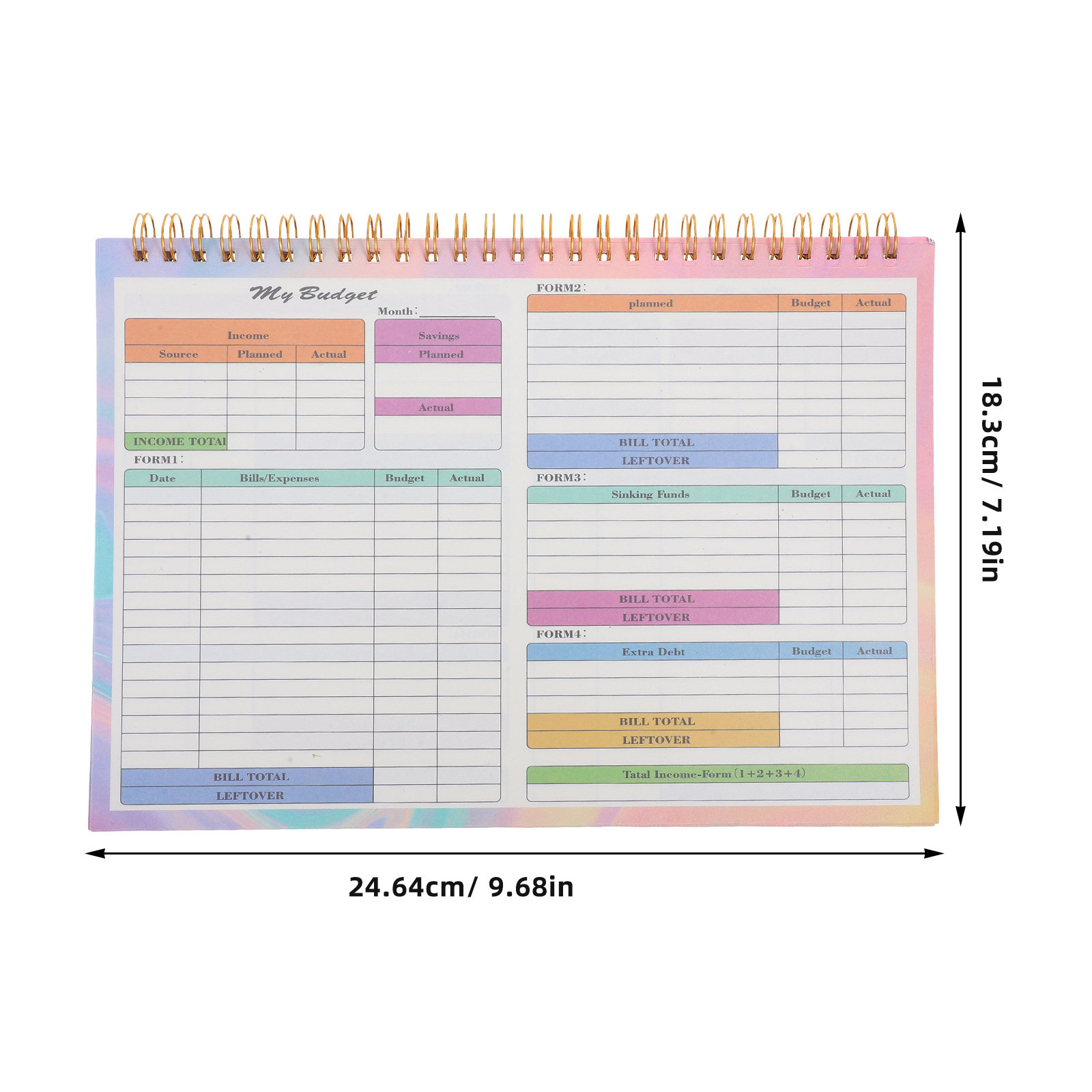 B5 Daily Weekly Financial Ledg - Planner Weekly Budget recension och pris
