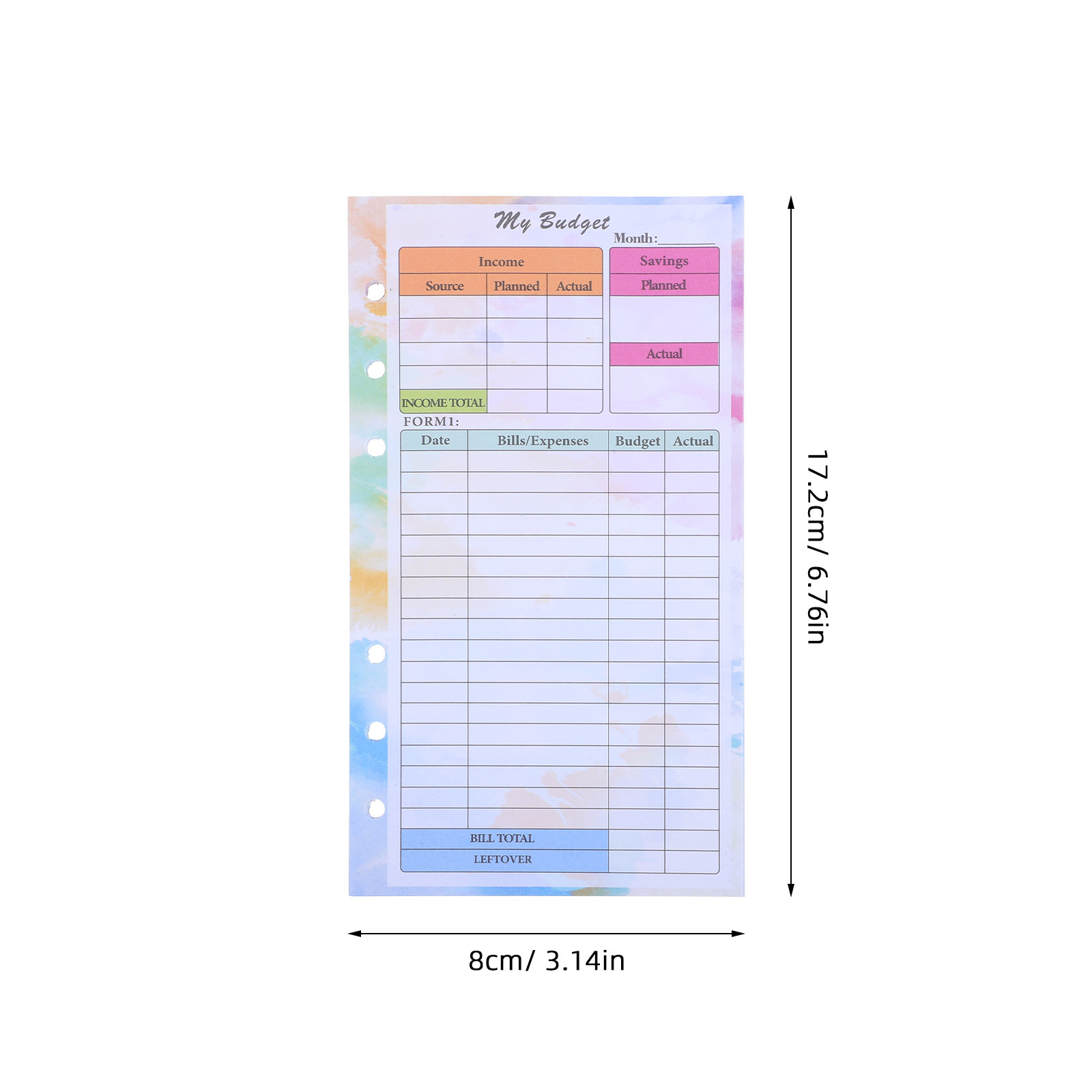 14 Sheets A6 Budget Planner Re - Planner Weekly Budget recension och pris