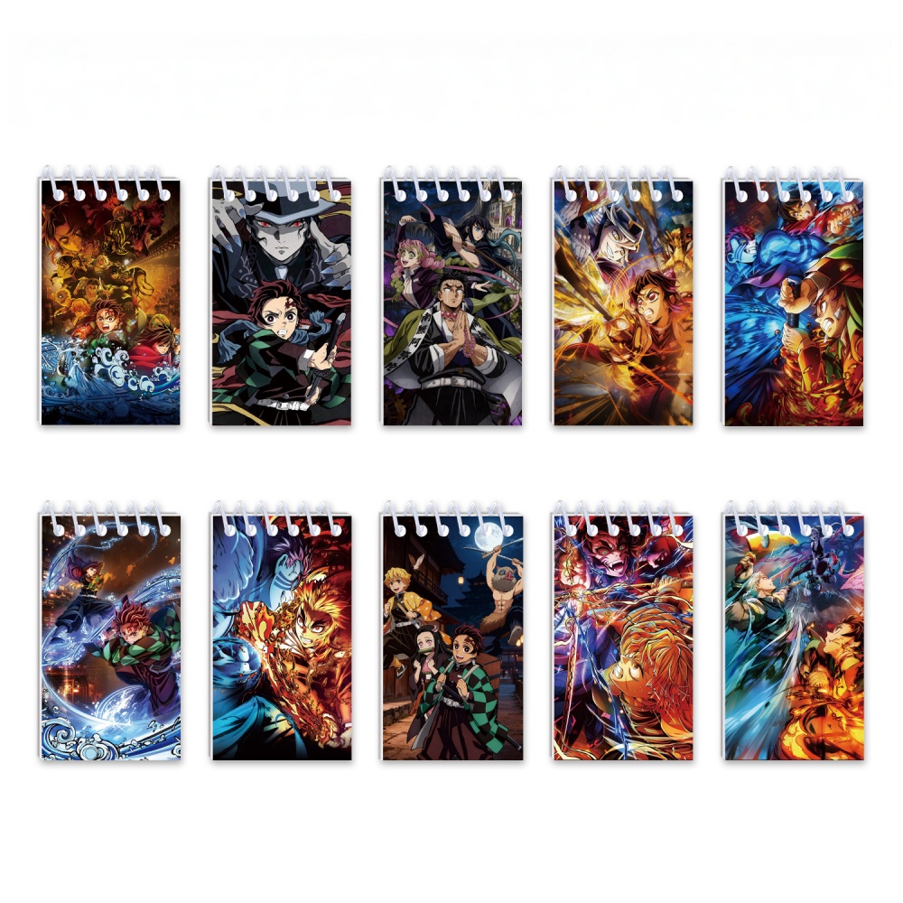 10PCS Demon Slayer Notepads. S - Stationery Office recension och pris