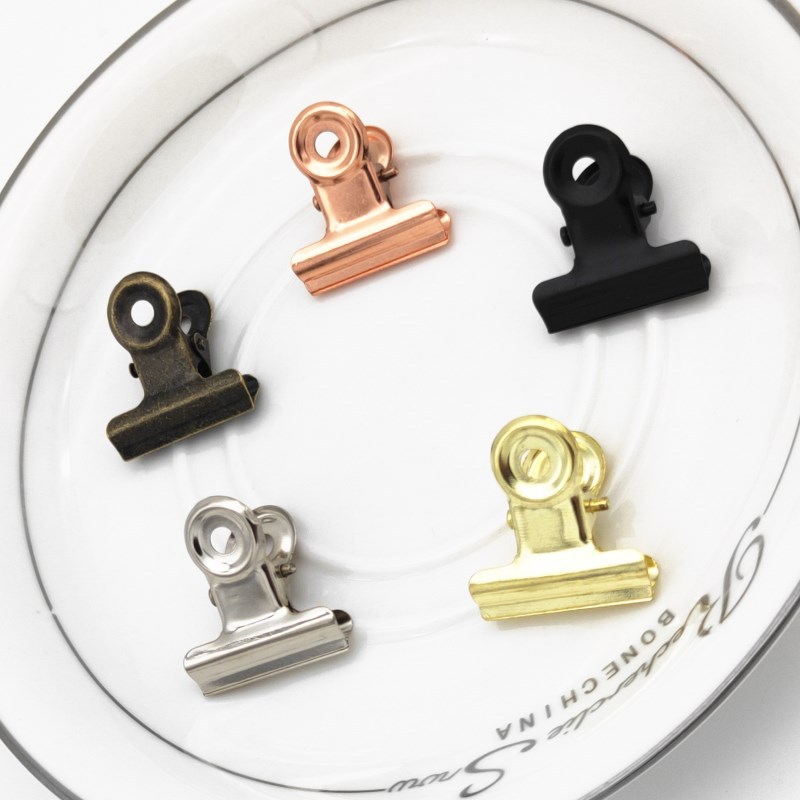 20PCS/Set 21mm*23mm Round Meta - Binder Clip Assorted recension och pris