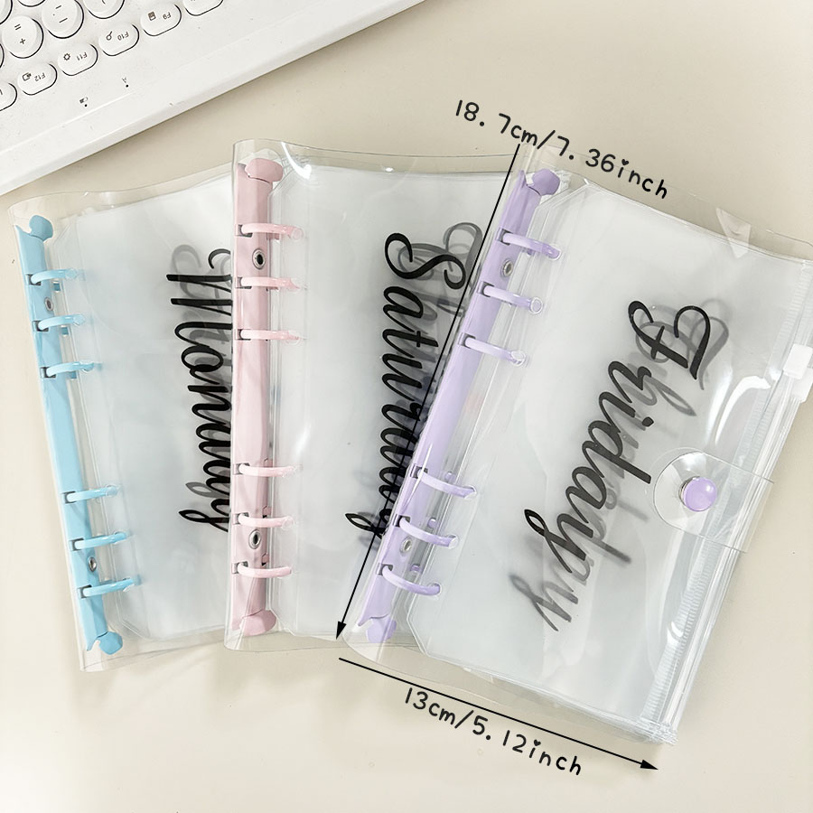 SKYSONIC 1 Set A6 Macarone Bin - Planner Weekly Budget recension och pris