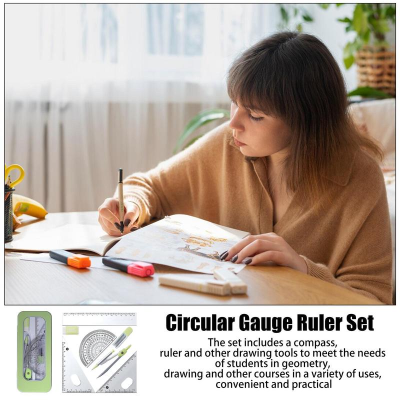 Protractor And Compass Set Mat - Compass Geometry Set recension och pris