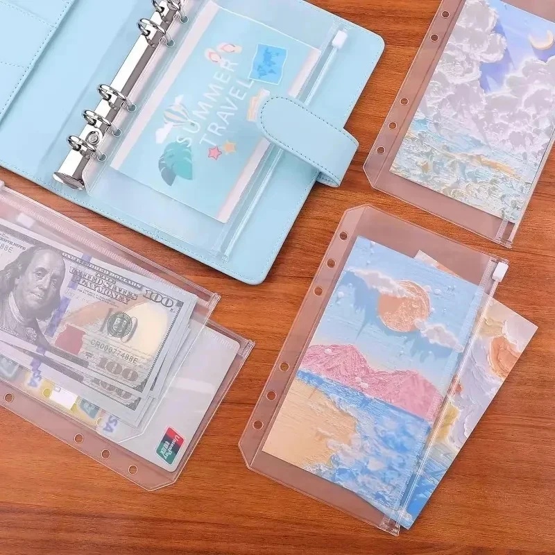 6/12/18pcs A6 A7 6-Hole Zipper - Planner Weekly Budget recension och pris