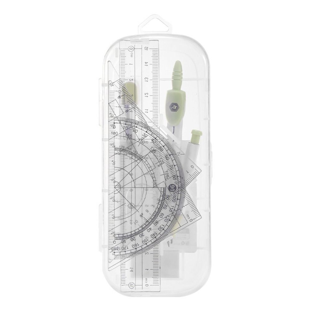 8PCS/Set Plastic Ruler Compass - Compass Geometry Set recension och pris