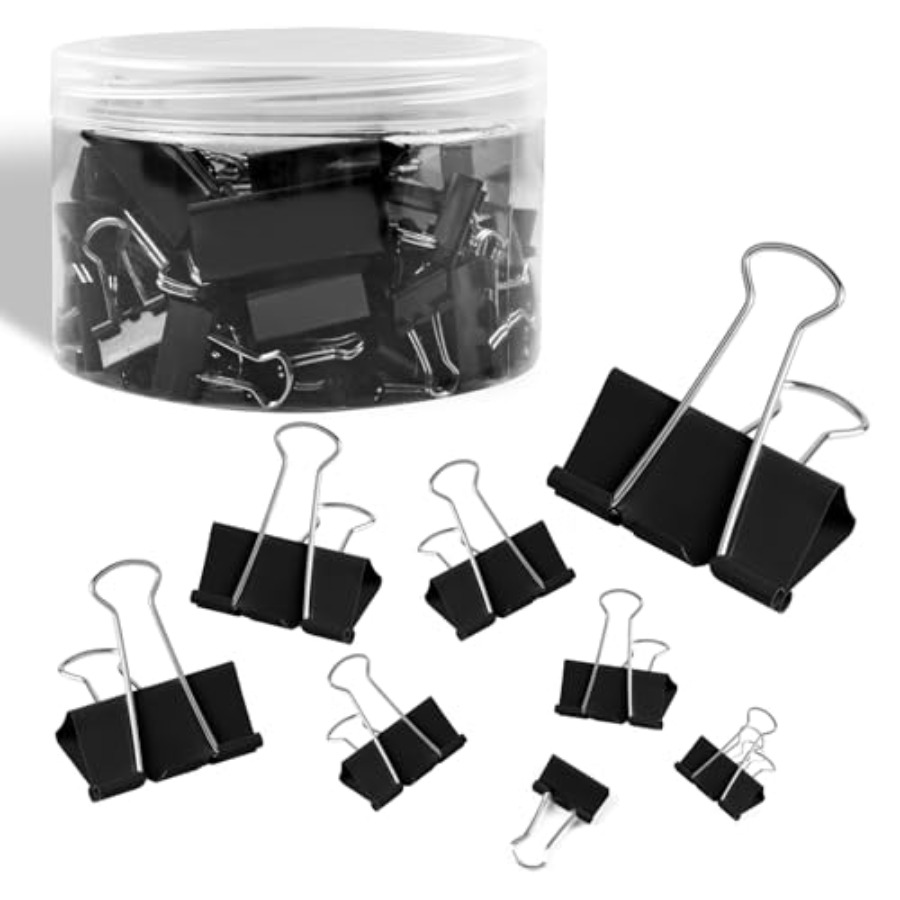 125Pcs Binder Clips Colored, B - Binder Clip Assorted recension och pris