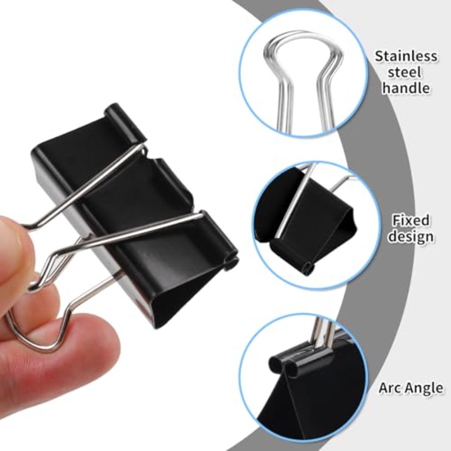 125Pcs Binder Clips Colored, B - Binder Clip Assorted recension och pris