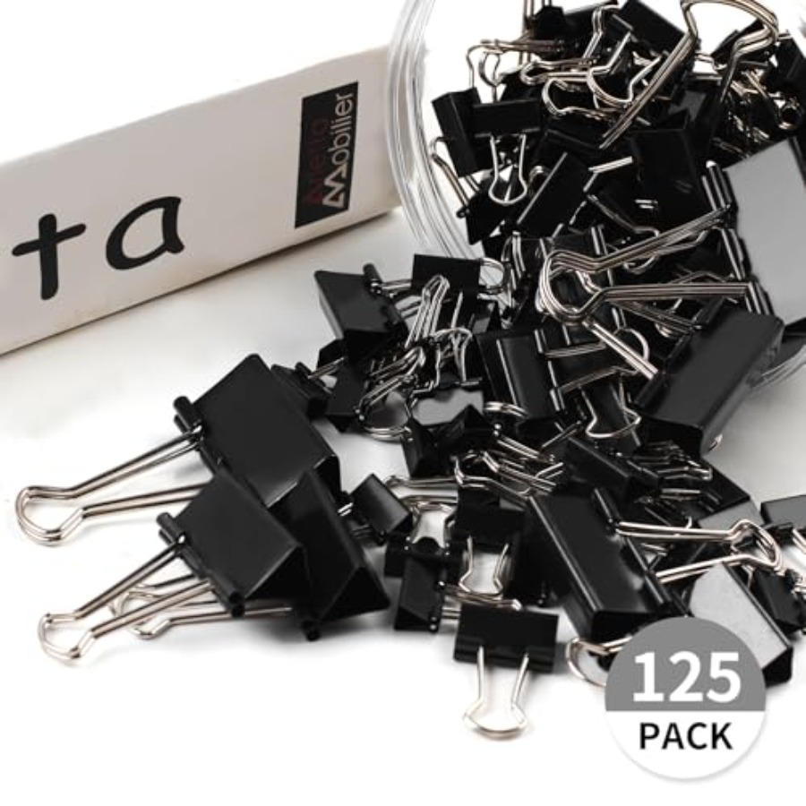 125Pcs Binder Clips Colored, B - Binder Clip Assorted recension och pris