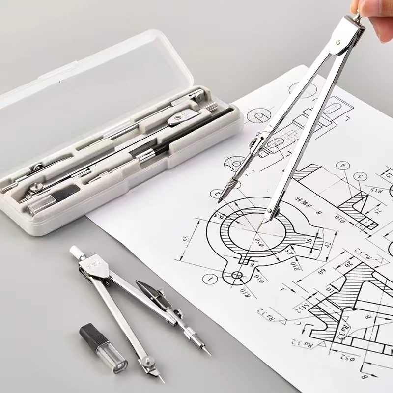 Stainless Steel Drafting Set D - Compass Geometry Set recension och pris