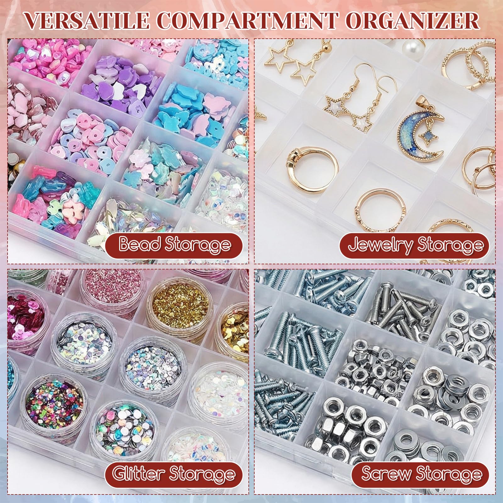 24-Grid Plastic Organizer Box  - Washi Tape Set recension och pris
