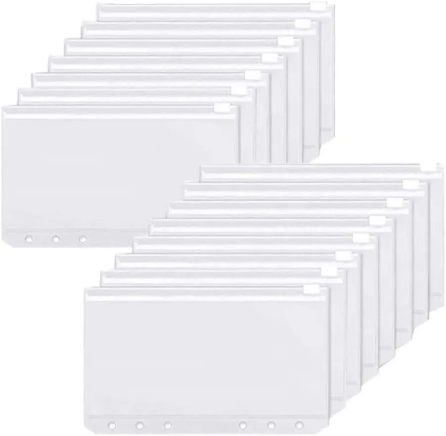 Binder Pockets A6 6-Hole Zippe - Planner Weekly Budget recension och pris