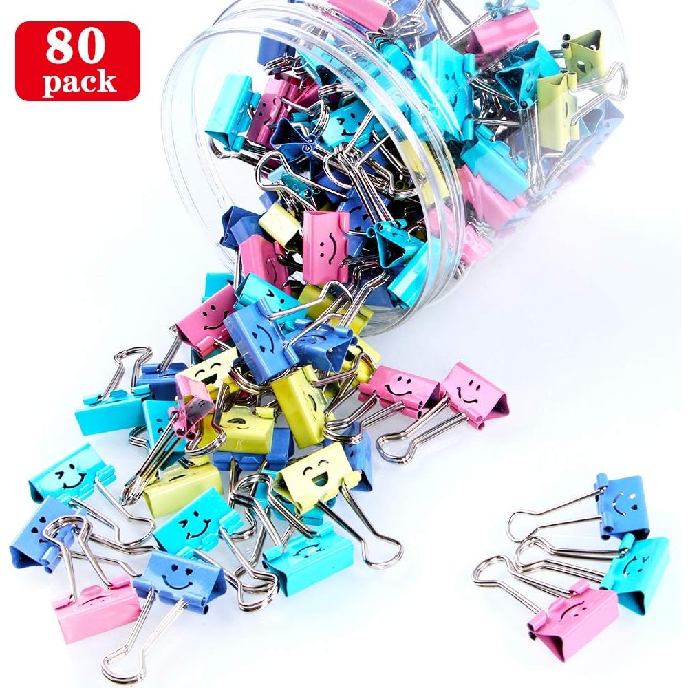 80Pcs Assorted Binder Clips, C - Binder Clip Assorted recension och pris
