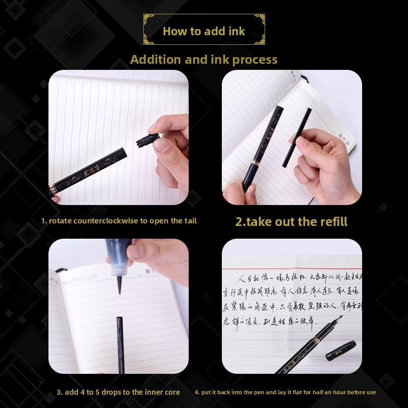 4PCS/SET Calligraphy Art Marke - Stationery Office recension och pris