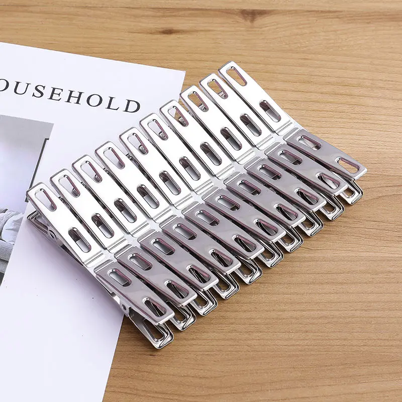 20pcs Stainless Steel Flat Mou - Binder Clip Assorted recension och pris