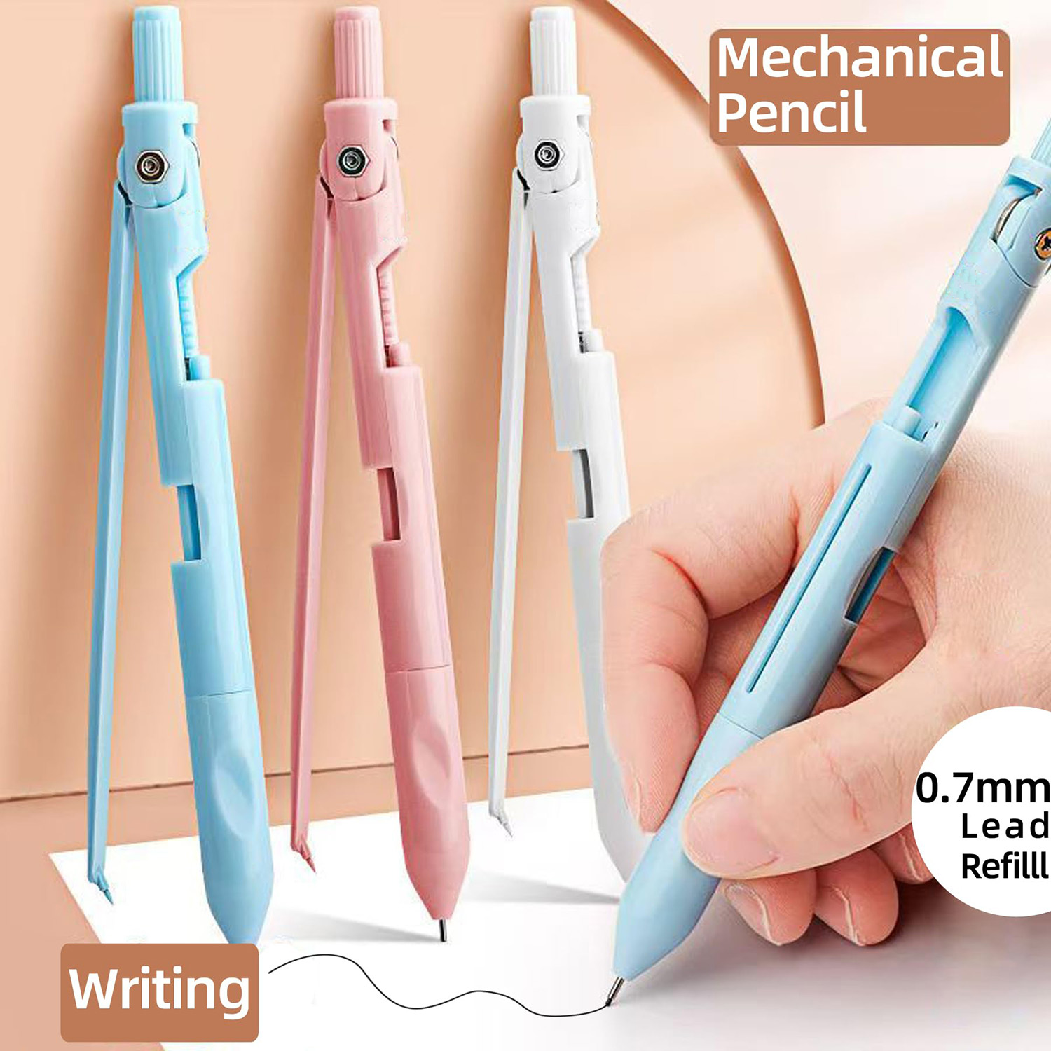 0.7mm Mechanical Pencil Geomet - Compass Geometry Set recension och pris