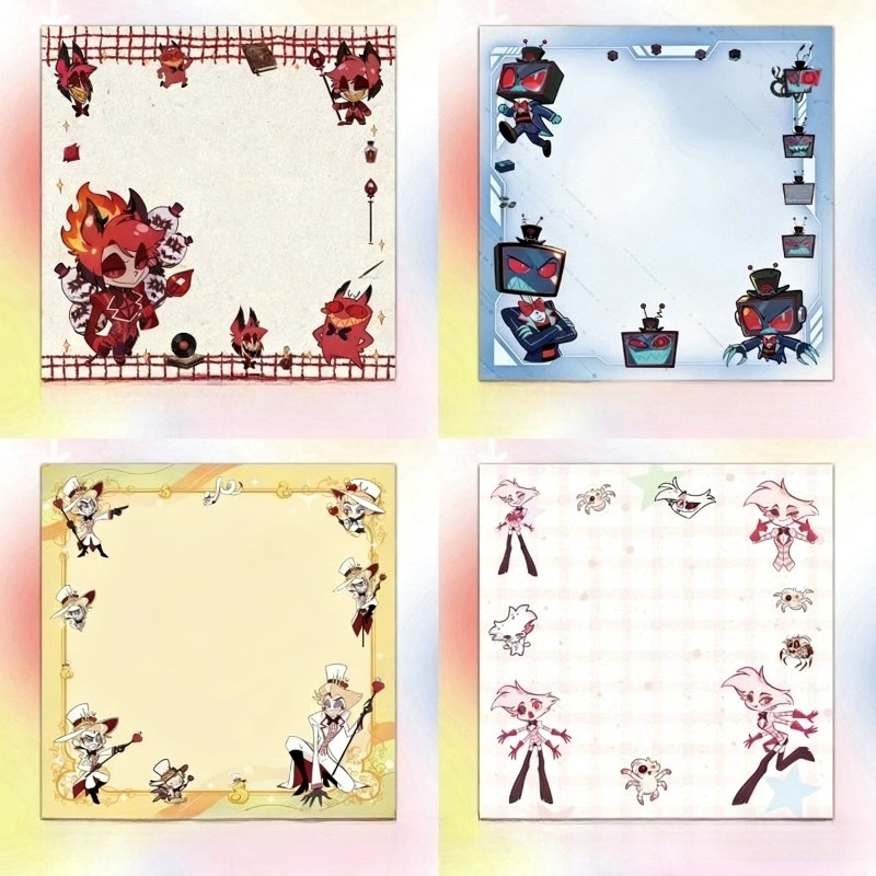 4Pcs Hazbin Hotel Zestial & Al - Stationery Office recension och pris