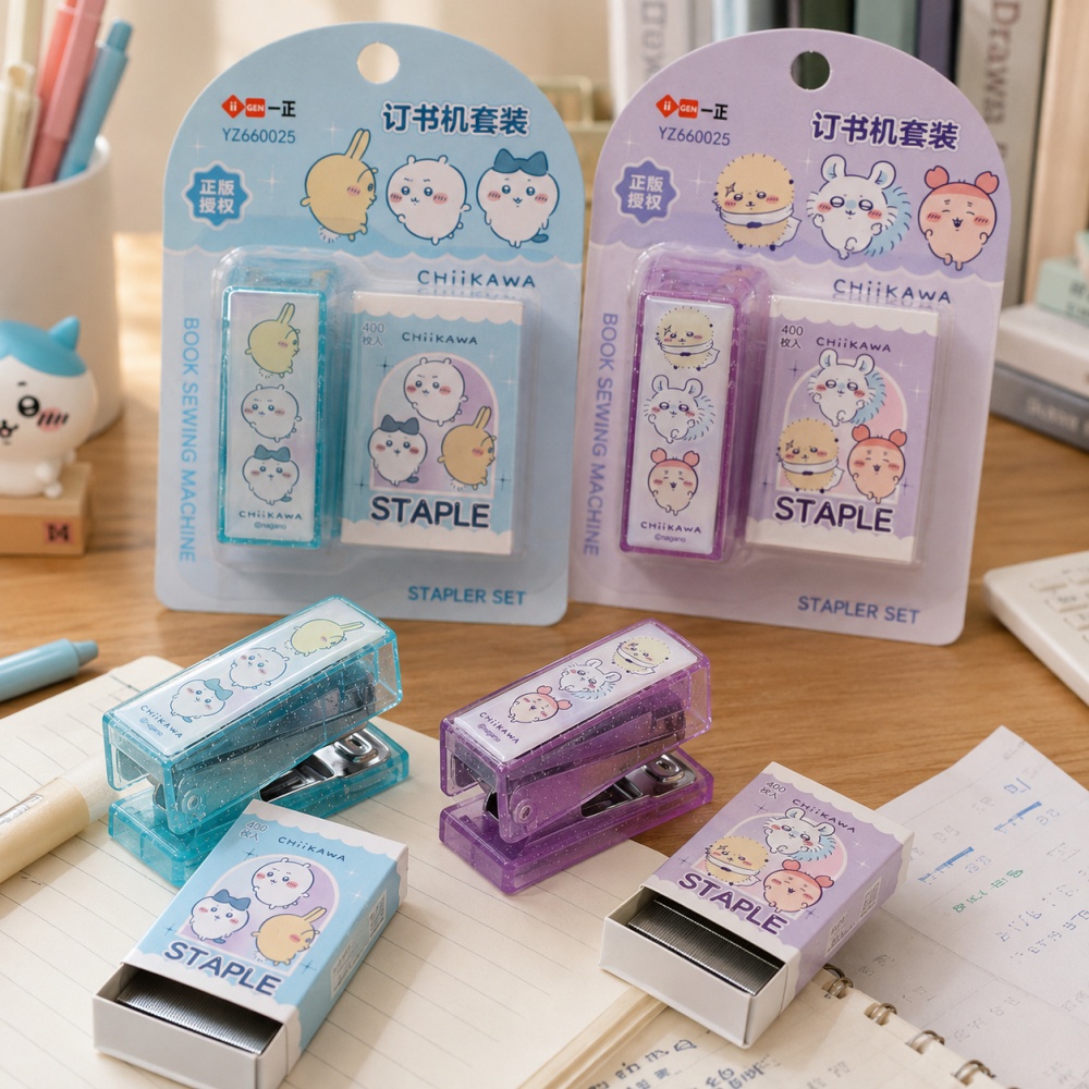 Genuine Chiikawa Stapler Set D - Office Supply Office Stationery Items recension och pris