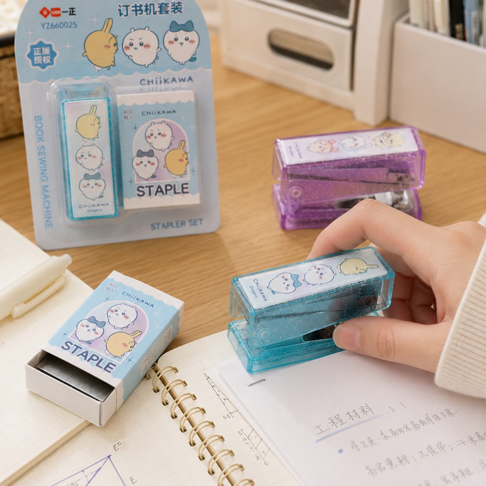 Genuine Chiikawa Stapler Set D - Office Supply Office Stationery Items recension och pris