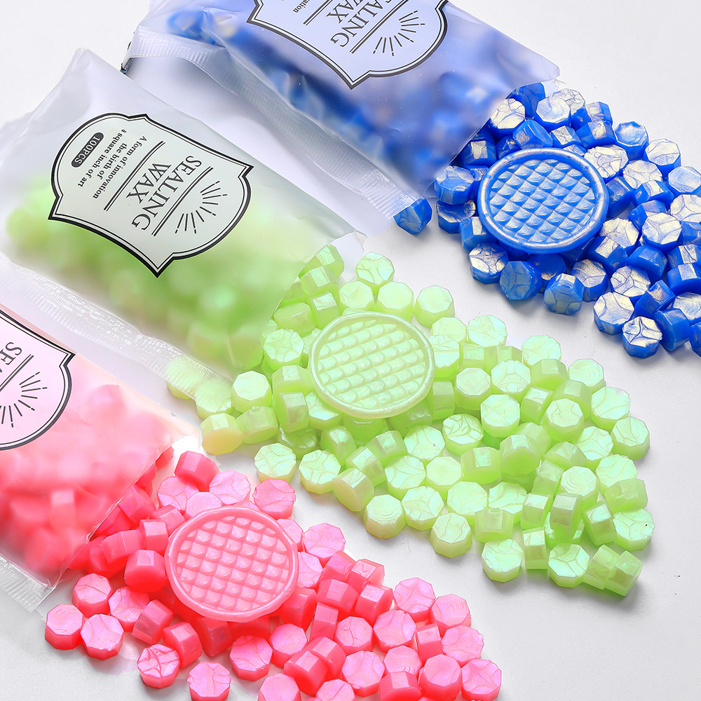 100pcs Aurora Borealis Octagon - Wax Seal Stamp Kit recension och pris