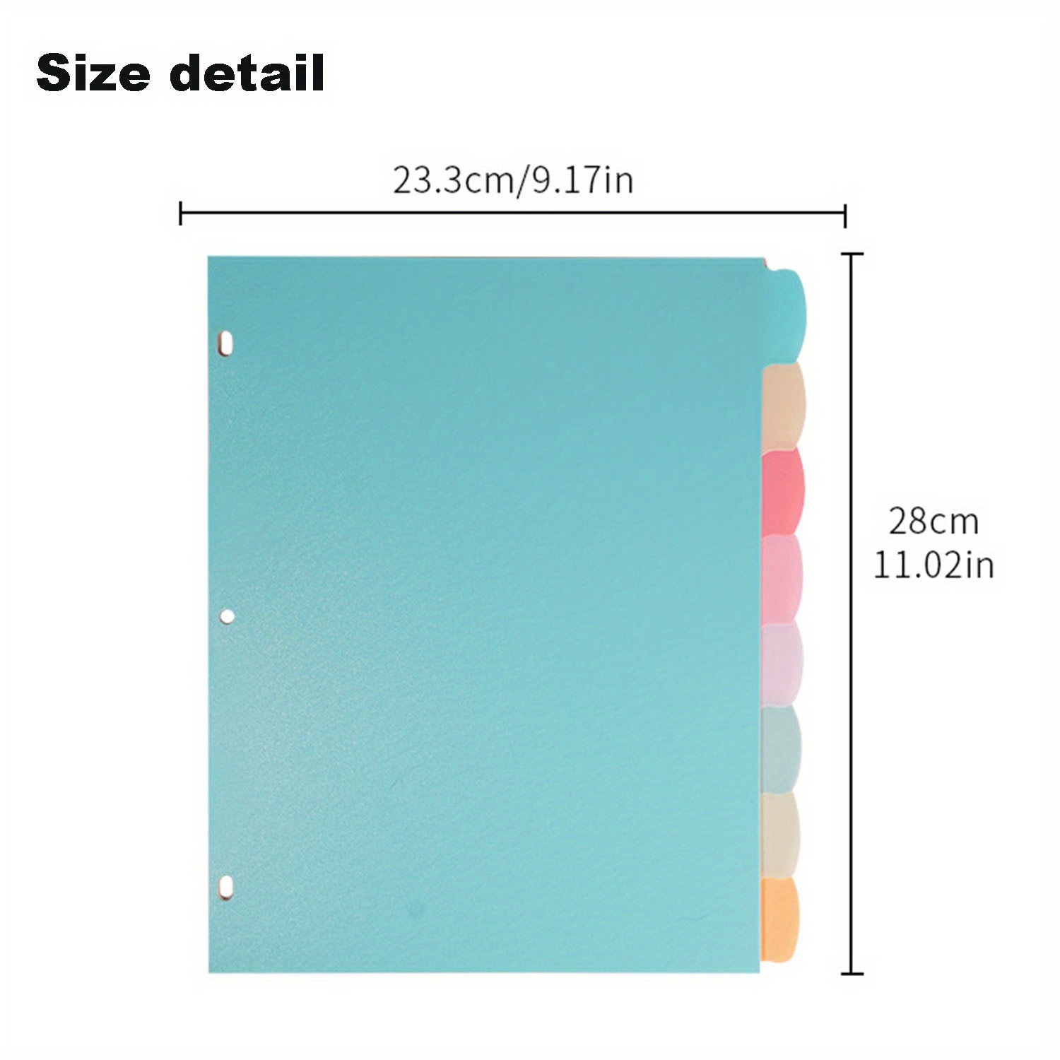 8 Tab Binder Dividers for 3 Ri - Paper Punch 3 Hole recension och pris