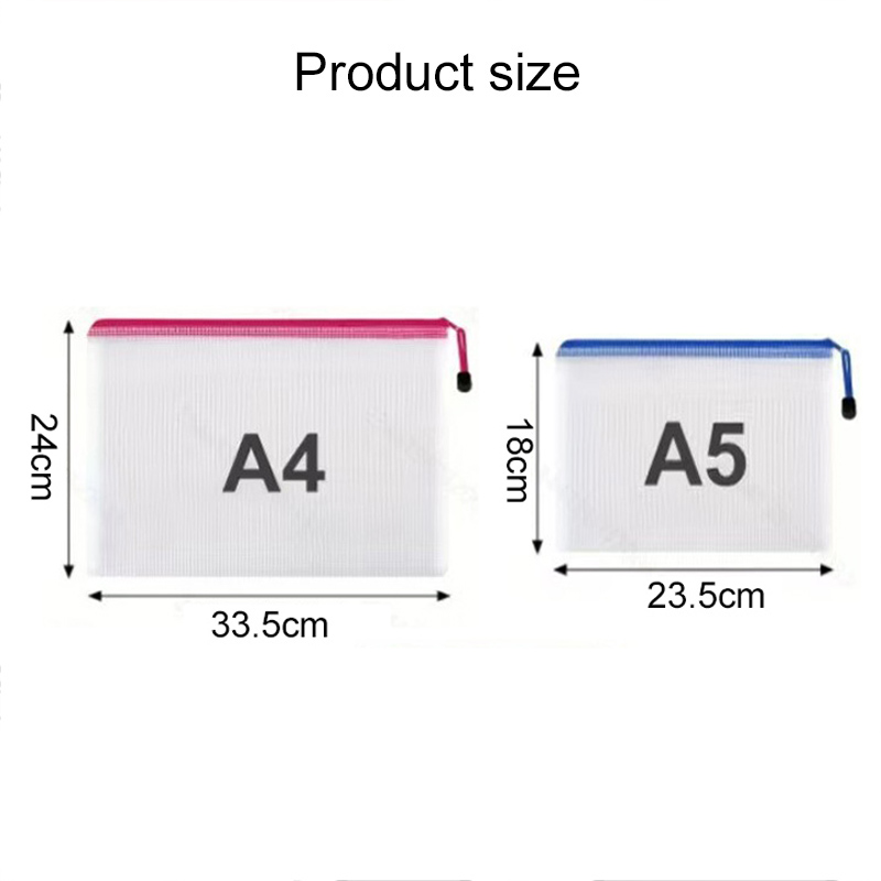 5/20PCS A4/A5 Mesh Zipper Pouc - Portfolio Folder Zip recension och pris