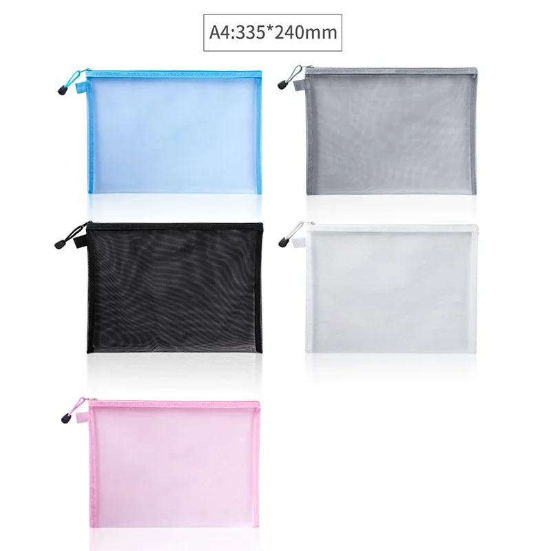 1Pcs A4/A5/A6 Mesh Zipper Pouc - Portfolio Folder Zip recension och pris