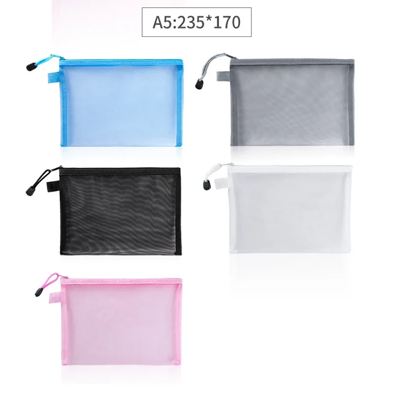 1Pcs A4/A5/A6 Mesh Zipper Pouc - Portfolio Folder Zip recension och pris