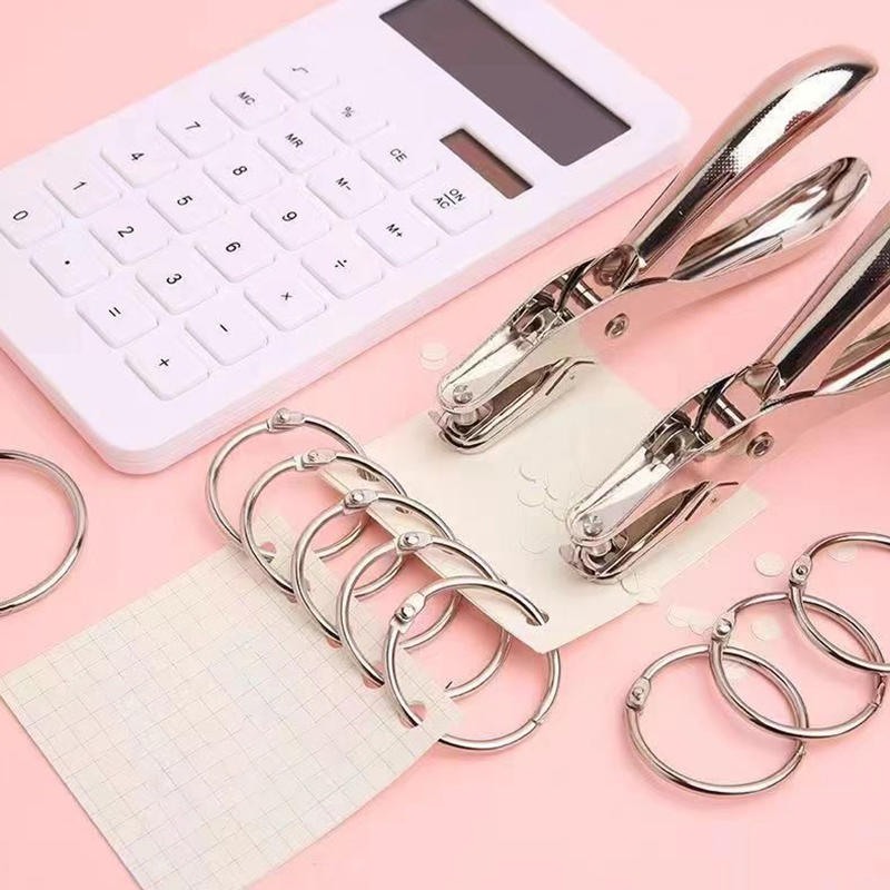 Hand Held Metal Stationery Rou - Paper Punch 3 Hole recension och pris