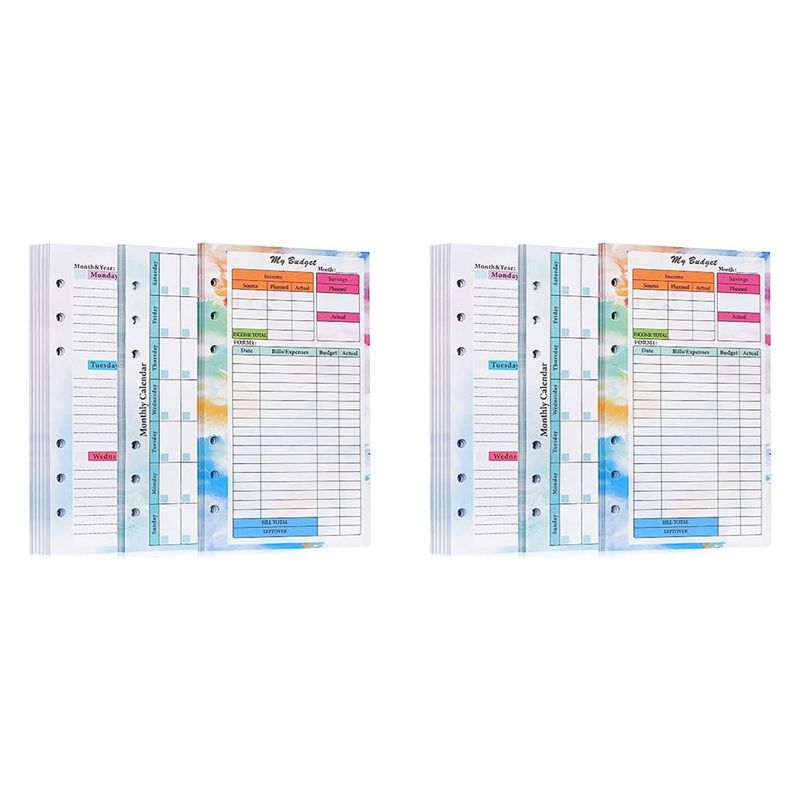 N36R-2 Set A6 Budget Planner R - Planner Weekly Budget recension och pris