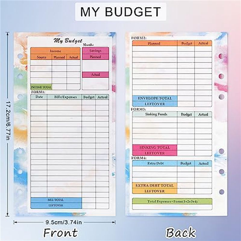 N36R-2 Set A6 Budget Planner R - Planner Weekly Budget recension och pris